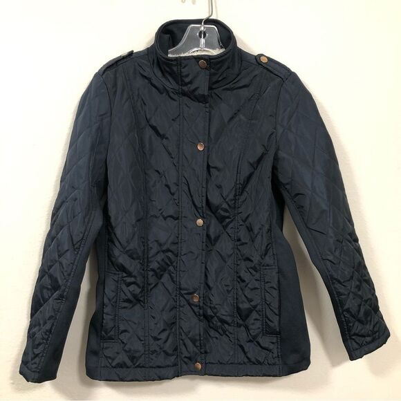 Ci Sono Jackets & Blazers - Ci Sono Navy Blue Quilted Puffer Women's Jacket size small